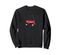 Fire Island red wagon summer vacation LI New York beach Sweatshirt