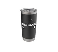Fire Island red Wagon Summer Vacation Long Island new york Stainless Steel Insulated Tumbler