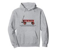 Fire Island retro red wagon beach summer vacation friend Pullover Hoodie