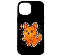 Fire Lava Fox Funny Cute Animal Theme Case for iPhone 15