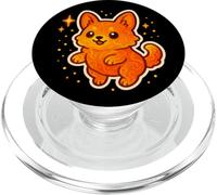 Fire Lava Fox Funny Cute Animal Theme PopSockets PopGrip for MagSafe