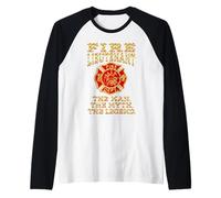 FIRE Lieutenant The MAN The Myth The Legend Firefighter Gag Raglan Baseball Tee