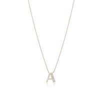 Fire Light 0.15ct Lab Grown Diamond Baguette Initial Pendant & Chai... A