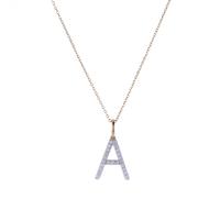Fire Light 0.15ct Lab Grown Diamond Initial Pendant & Chain 9ct Gold C