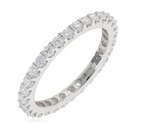 Fire Light 1ct Lab Grown Diamond Eternity Ring Platinum PLATINUM SIZE K