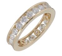 Fire Light 2.5ct Lab Grown Diamond Channel Set Full Eternity Ring 9CT WHITE GOLD SIZE L