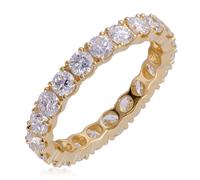 Fire Light 2ct Lab Grown Diamond Full Eternity Ring 9ct Gold 9CT WHITE GOLD SIZE L