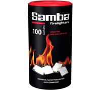 Fire Lighters 100 Samba Firelighter Sachets Odour Free Instant Light Bbq Burner