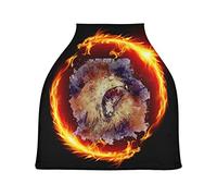 Fire Lion Art Baby Car Seat Cover Canopy Stretchy Nursing Covers Breathable Windproof Winter Scarf for Infant Breastfeeding Boys Girls