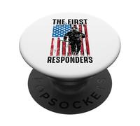 Fire Man - The First Responders - America - Fire Chief PopSockets Adhesive PopGrip