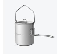 Fire-Maple 0.9L Camping Pot Lightweight Backpacking Cookware | Lightweight Camp Cookware Features detachable self-locking handle. Portable water boiler for camp, outdoors and backpacking