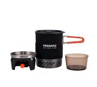 Fire-Maple Backpacking and Camping Stove Gas System | Outdoor Propane Cooking Gear | Portable Pot/Jet Burner Set | Ideal for Hiking, Trekking, Fishing, Outdoors (Black)