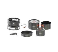 Fire-Maple Camping Cooking Kits with Gas Stove Outdoor Cookware Set with Pot Pan Frypan Kettle Gripper Kitchen Utensils for 2 to 3 People Trekking Hiking Fishing Backpacking