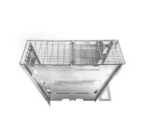 Fire-Maple Maverick Wood Burning Stove, Stainless Square Fire Pit Grill | Folding Square Fire Pit with Grill, Portable Stainless Design for Bonfire, Backyard, Patio, Deck, Camping & Picnic Use