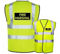 Fire Marshal Printed Black BOX - Hi Vis Safety Vest