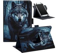 Fire Max 11 Case 2023 - Universal Stand Folio with Multiple Viewing Angles, Spiritual Wolf Design