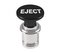 Fire Missiles Button Car Cigarette Lighter, Dealikee Anodized Aluminum Universal 12-Volt Replacement Accessory Fits for Most Vehicles Socket Size A (Black EJECT)