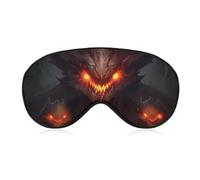 Fire Monsters Eye Mask, Side Sleeping Mask Light Blindfold Sleeping Mask Nose Pad and Elastic Band for Children Women and Men