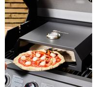 Fire Mountain Grill Top Pizza Oven - Fits On Any Charcoal & Gas BBQ, Portable Pizza Oven, Easy Carry Handles, Includes Pizza Oven Accessories, Pizza Stone & Pizza Peel, BBQ Pizza Oven