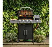 Fire Mountain Cascade 5 Burner Gas Bbq (4+1), Cast Iron Grills, 13.7Kw