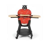 Fire Mountain Fuji 18 Inch Kamado BBQ Ceramic Charcoal Grill Red