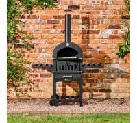 Fire Mountain Pizza Oven & Smoker, Charcoal Or Woodfire Pizza Oven For Outdoor Kitchen