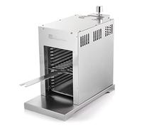 Fire Mountain Gas Steak Grill - Outdoor Grill, Stainless Steel Design, Portable Gas BBQ, Small Gas BBQ, Perfect for Small Barbecues, Multiple Rack Cooking, 41.5D x 23.4W x 49.5H cm