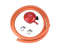 Fire Mountain 27mm Clip On Gas Regulator Propane For Gas Bottle - Clip on Connector, Hose Included, 37mb, Propane Gas Regulator, Use with Gas Barbecues, Patio Heaters and Fire Pits