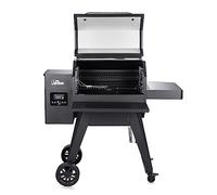 Fire Mountain Pellet BBQ, Woodfired BBQ, Electric BBQ with LED display, Automatic Pellet Feeder, Smoker BBQ, Eco Friendly Fuel, Traditional Woodfired Flavour, Black, Cover Included