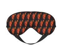 Fire Nude Woman Flame Printing Soft Dual-Use Sleep Blocks Light Efficiently Blackout Eye Mask for Sleeping