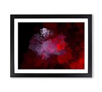 Fire Of My Heart In Abstract Modern Art Framed Print | A4 Black Framed Wall Art | Ready to Hang | Abstract Fantasy Picture | Living Room Bedroom Lounge Office