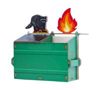 Fire Pen Holder, Fire Shaped Pen Pot, Funny Wooden Pencil Pot For Desk, Desktop Pencil Organiser Ornament For Desk School Makeup Table