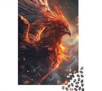 Fire Phoenix 1000 Piece Jigsaw Puzzle, 38x26cm/1000pcs, for Adults, January Puzzle Activity, Winter Downtime And A Fresh Start