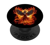 Fire Phoenix Bird Firebird Rejuvenation Reborn Mythical Bird PopSockets Adhesive PopGrip