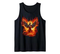 Fire Phoenix Bird Firebird Rejuvenation Reborn Mythical Bird Tank Top