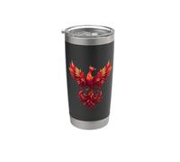 Fire Phoenix Bird Mythical Bird Rejuvenation Phoenix Rising Stainless Steel Insulated Tumbler