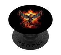 Fire Phoenix Bird Phoenix Rising Rejuvenation Phoenix Reborn PopSockets Adhesive PopGrip