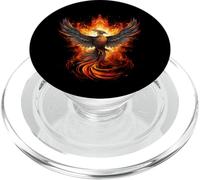 Fire Phoenix Bird Phoenix Rising Rejuvenation Phoenix Reborn PopSockets PopGrip for MagSafe