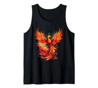 Fire Phoenix Bird Reborn Phoenix Rising Phoenix Rejuvenation Tank Top