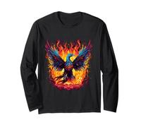 Fire Phoenix Bird Reborn Phoenix Rising Rejuvenation Phoenix Long Sleeve T-Shirt