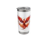 Fire Phoenix Bird Rejuvenation Mythical Bird Phoenix Rising Stainless Steel Insulated Tumbler