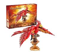 Fire Phoenix Building Block Set, 938 PCS Magical World Fire Phoenix Building Blocks Set, MOC Magical World Architecture Model Toy, Creative Gift for Adult Teenager (7032)