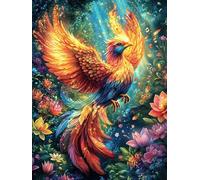 Fire Phoenix in Flames 300 Piece Premium Jigsaw Puzzle Mitos Fantástico For Men Educational Decompression Adults Anxiety Memory Care Mothers Valentines Premium Cardboard 300 PCS
