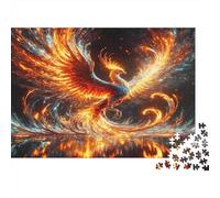 Fire Phoenix Mythic 1000 Piece Jigsaw Puzzles for Adults Featuring Artistic Design Jigsaws for Adults As A Mind Relaxation Puzzle for Holiday Activity 70x50cm/1000pcs