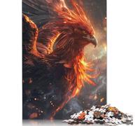 Fire Phoenix Puzzles 1000 Pieces Wood Puzzles For Adults Teenagers Teenager Man Woman Gift 1000pcs (75x50cm)