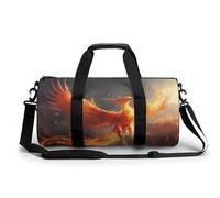 Fire Phoenix Travel Duffel Bag Sports Gym Bag Workout Bag with Adjustable Strap