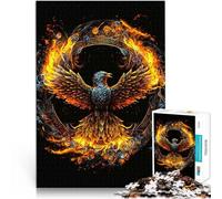 Fire Phoenix1000 Pieces Jigsaw Puzzles for Adults Brain intelligence challenge addictive toys unique challenge game 38x26cm
