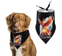 Fire Phoenixes Volcanoes Eruption Dog Bandana Puppy Cat Scarfs Bibs Washable Triangle Kerchief Pet Gifts