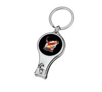 Fire Phoenixes Volcanoes Eruption Nail Clippers Sharp Sturdy Fingernail Cutters with Bottle Opener Keychain