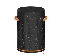 Fire Pillar Cover: 74x60x60cm Waterproof Oxford Fabric Protector for Patio Cylinder Fire Pit Weatherproof Protector